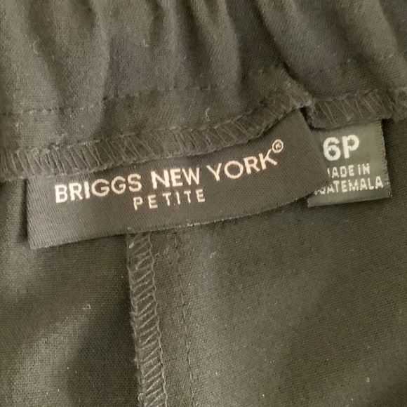 Briggs Womens Pull-on Pants, 6P, Black - Picture 5 of 7